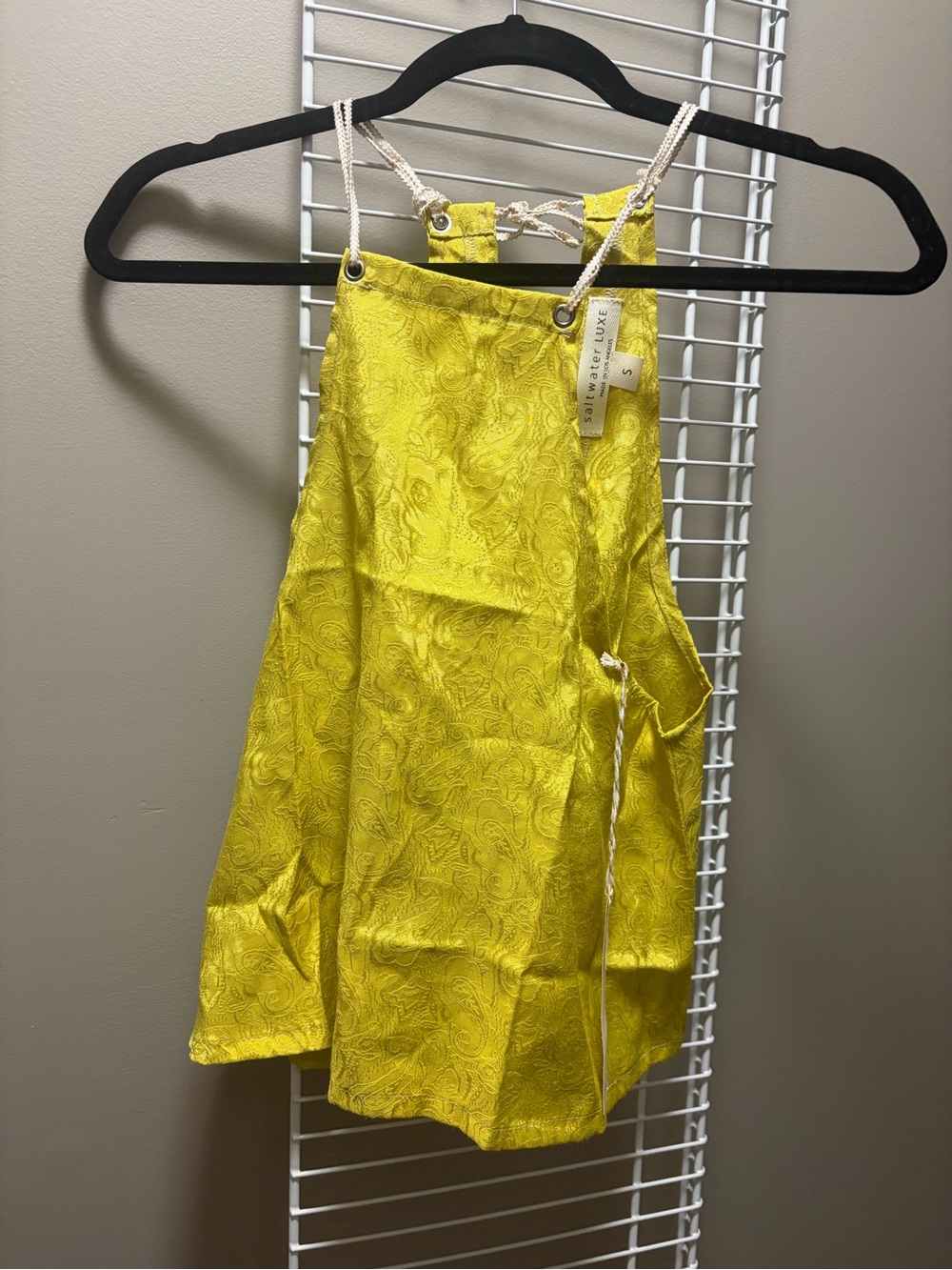 Saltwater Luxe Yellow Paisley Jacquard Top – NWT *** Sold at Anthropology***